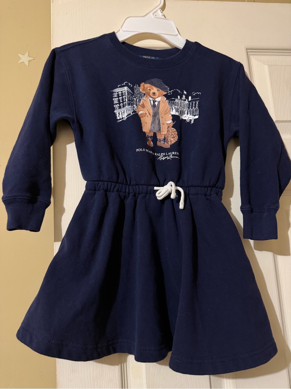 Polo by Ralph Lauren Navy Dress with Polo Bear Graphic